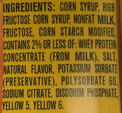 Smucker's Butterscotch Sundae Syrup on ice cream adds rich flavor.