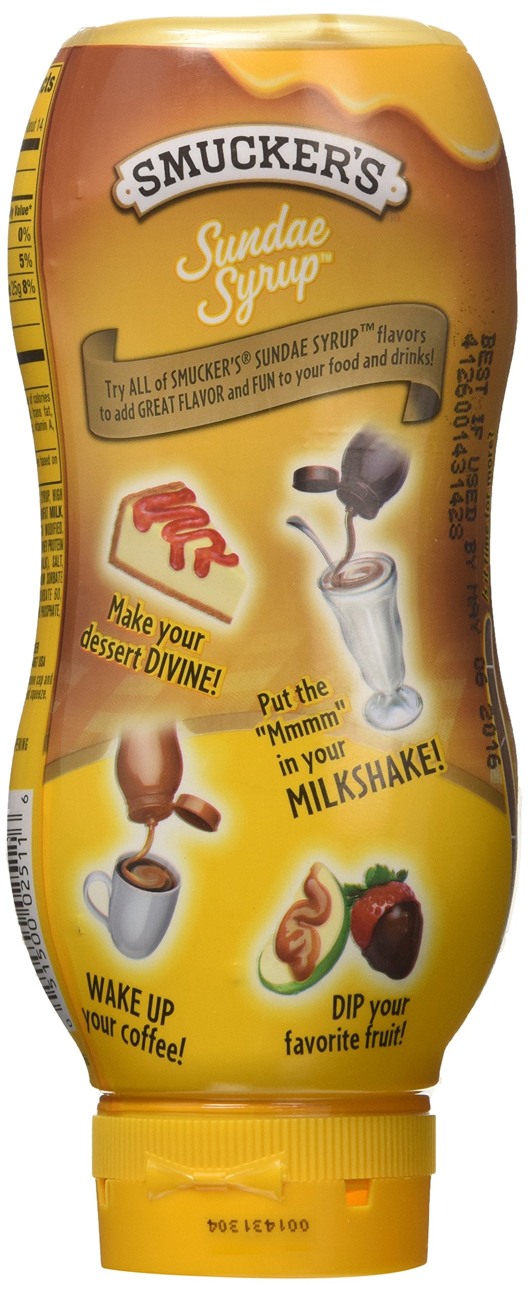 Smucker's Butterscotch Sundae Syrup drizzled on pancakes elevates breakfast.