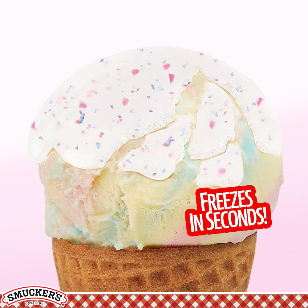 Smucker's Unicorn Magic Shell ready-to-serve, perfect for quick dessert toppings.