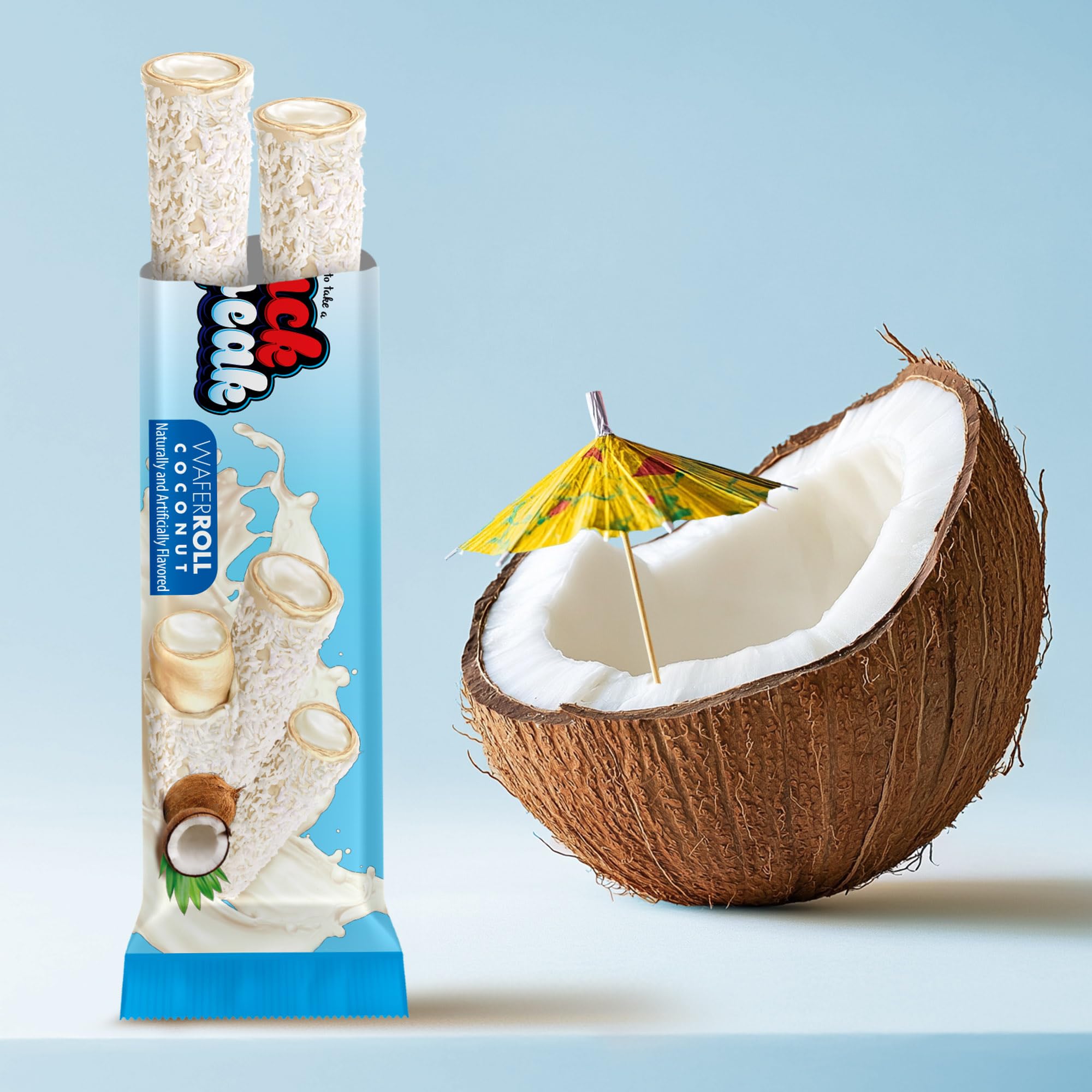 Snack Break on-the-go snack scene with coffee demonstrates pairing potential.