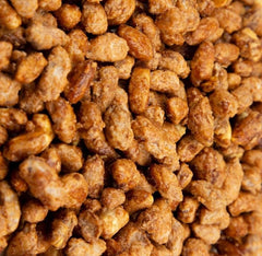 Snack Delight golden toffee coating on peanuts, inviting aroma and satisfying sweet-salty craving.
