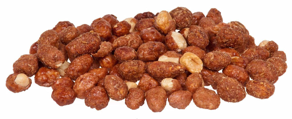 Snack Delight serving plate with butter toffee peanuts, ideal for movie nights or gatherings.