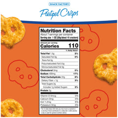 Snack Factory Buffalo Wing Pretzel Crisps close-up showing crisp texture ideal for dipping.