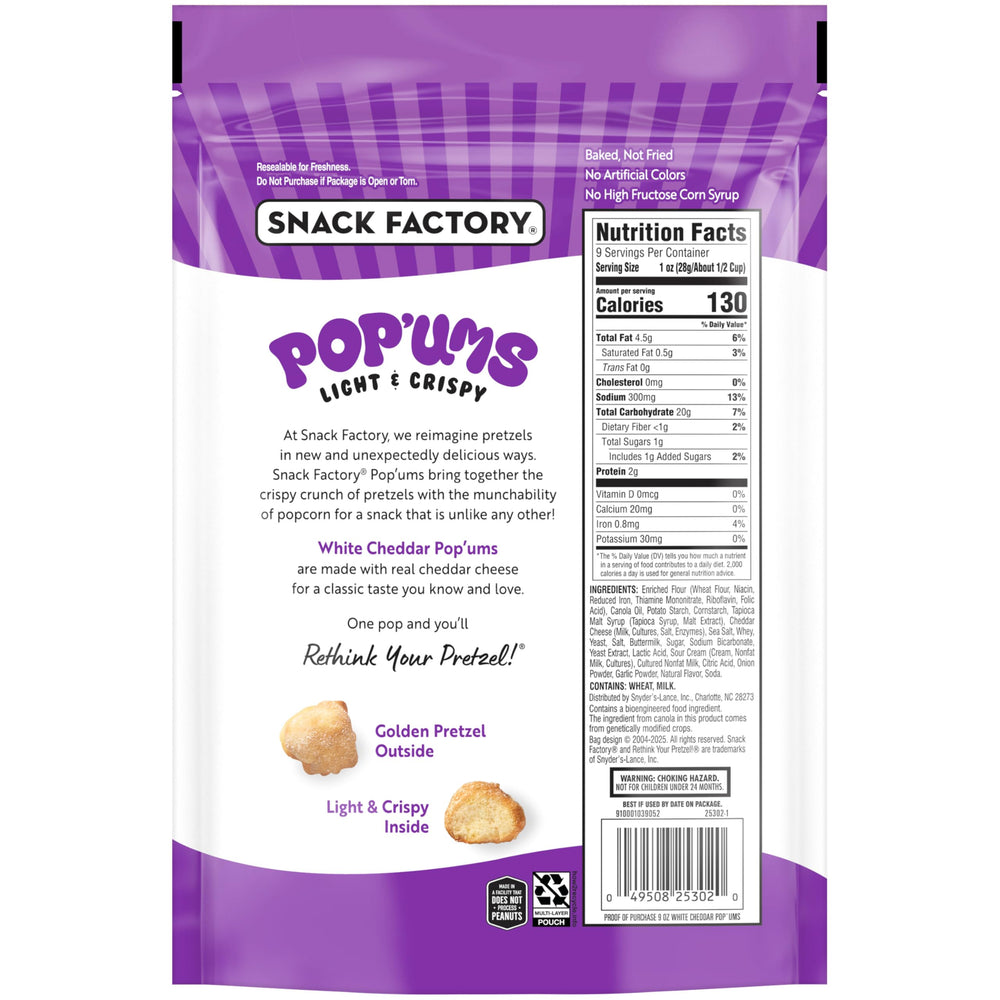 Snack Factory Pop’ums light interior close-up inviting quick snacking.