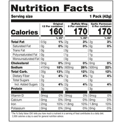 Snack Factory Pretzel Crisps Garlic Parmesan flavor, cheesy savory notes