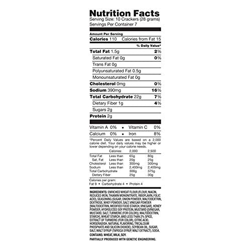 Snack Factory Pretzel Crisps Honey Mustard and Onion close-up of crunchy chips ideal for dips