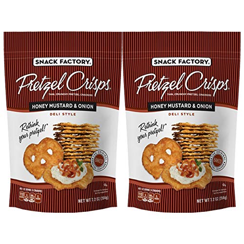 Snack Factory Pretzel Crisps Honey Mustard and Onion two-pack – ready to share
