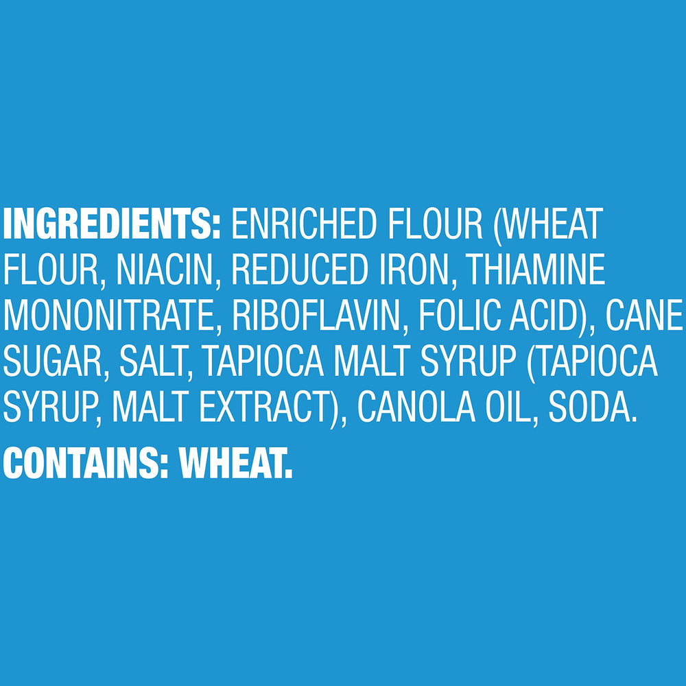 Snack Factory Pretzel Crisps Original 1-ounce packs maintain freshness.