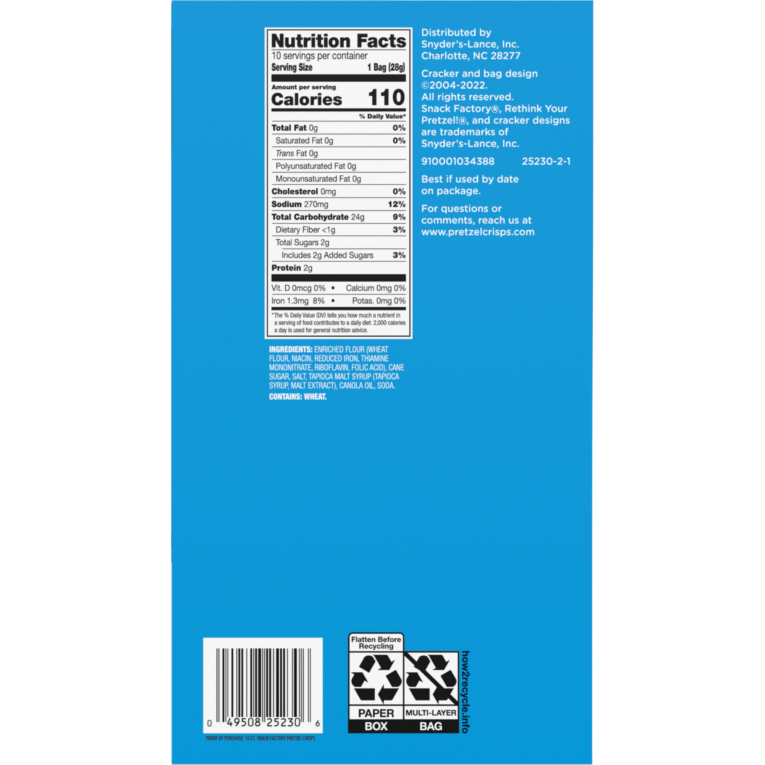 Snack Factory Pretzel Crisps Original served with salsa for flavorful snacking.