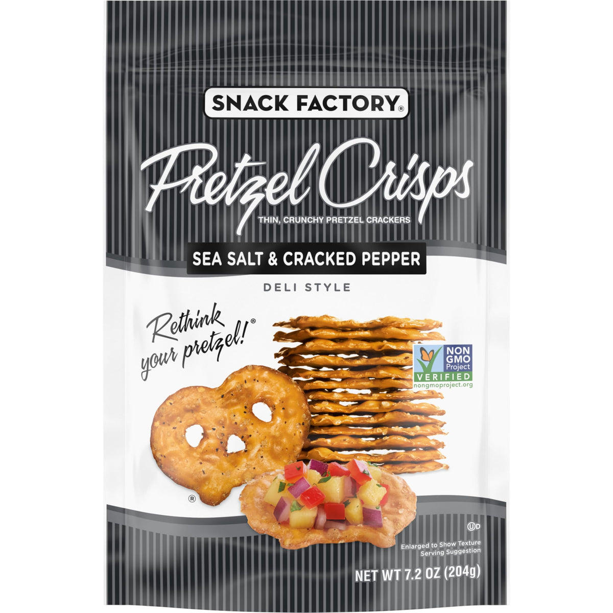 Snack Factory Sea Salt & Cracked Pepper bag, great for dips.