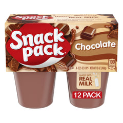 Snack Pack Chocolate Pudding Cups close-up shows creamy texture for a quick lunch-box snack