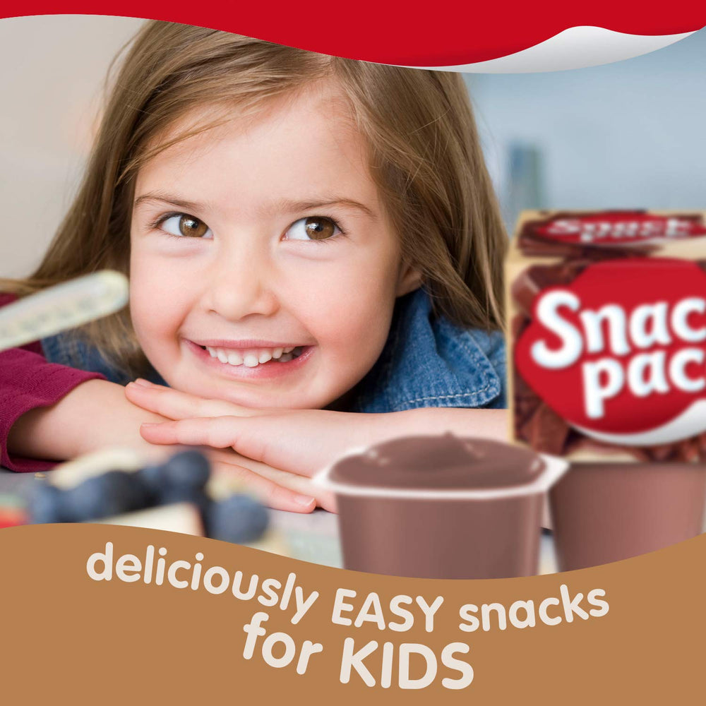 Snack Pack Chocolate Pudding Cups calcium-boost claim highlights a calcium-rich snack choice