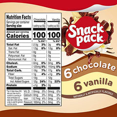 Snack Pack chocolate pudding cups on dining table, daily dessert option.