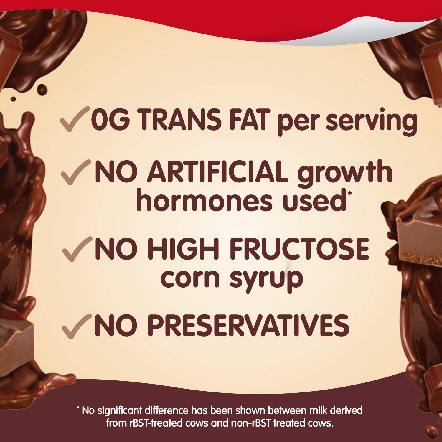 Snack Pack milk chocolate cups with real milk and no preservatives.