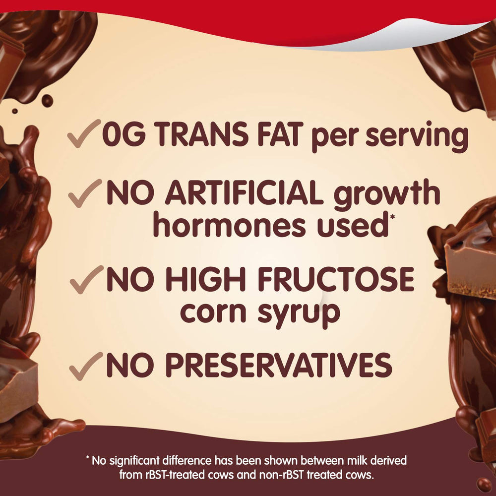 Snack Pack milk chocolate cups with real milk and no preservatives.