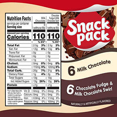Snack Pack fudge swirl cups close-up, creamy texture kids love.