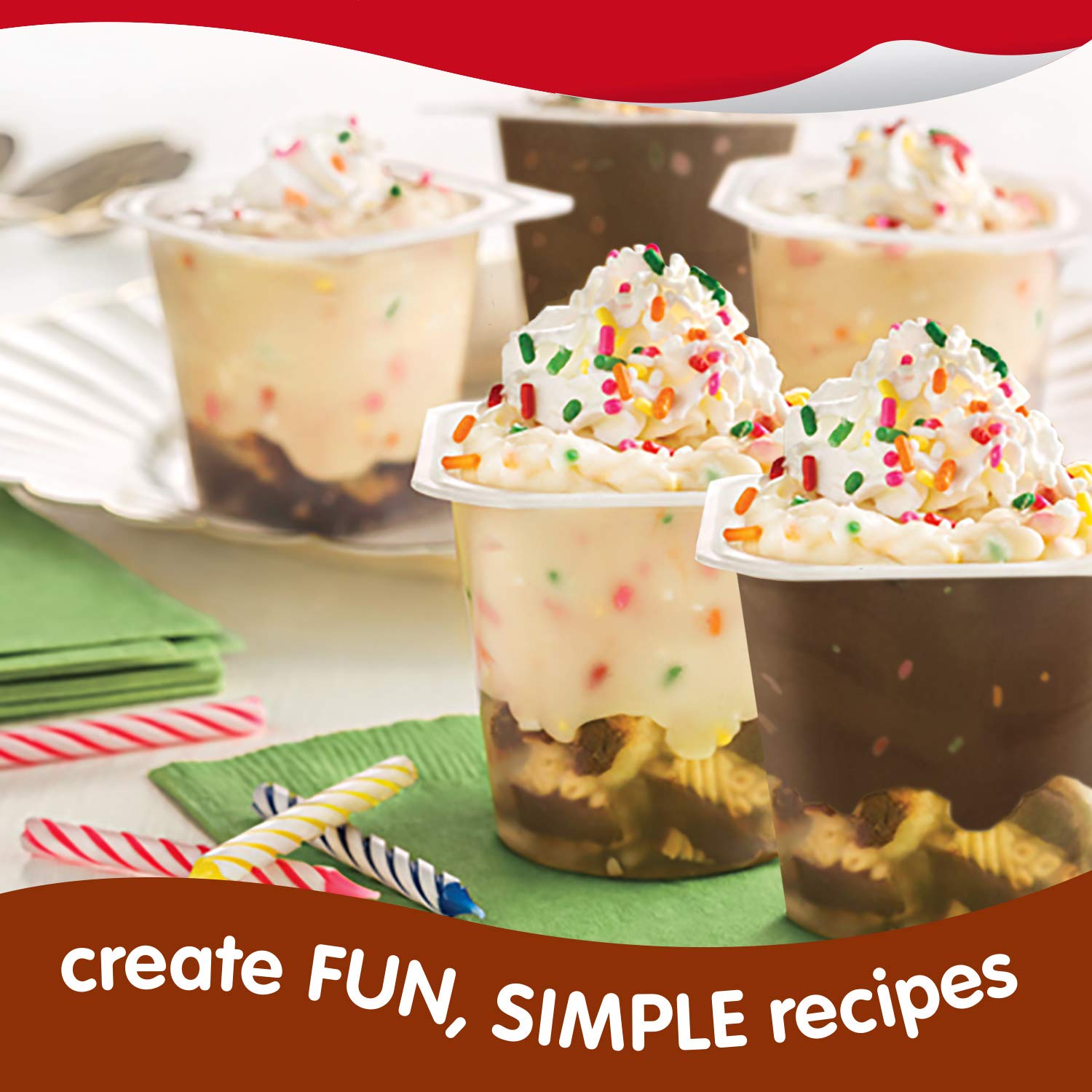 Snack Pack pudding cups in lunchbox ready for on-the-go snacking.