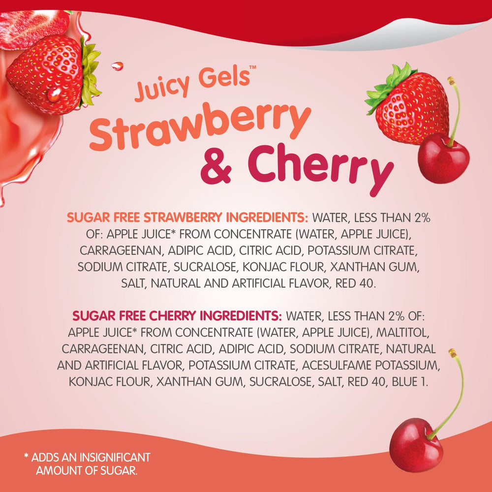 Strawberry Juicy Gels visually presented on a plate for a tasty snack option