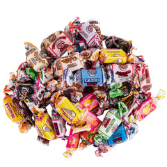 Snackadilly Fruit Chews varied flavors layout, perfect for gifting or snack cups.