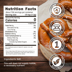 Snackathon all-natural salt delivers pure flavor with no additives for classic breads.