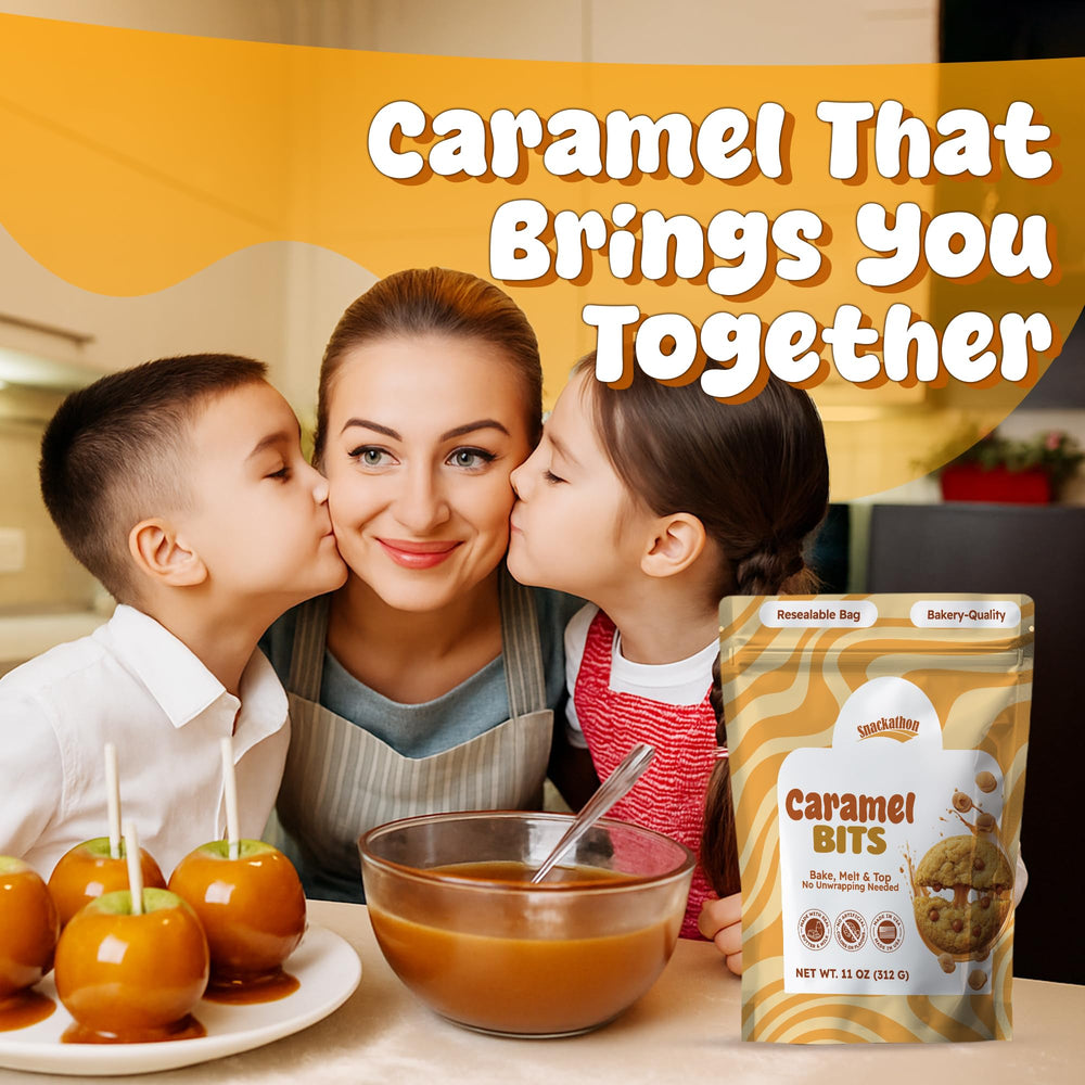 Snackathon Caramel Bits cookie dough blend demonstrating versatile use in cookies.
