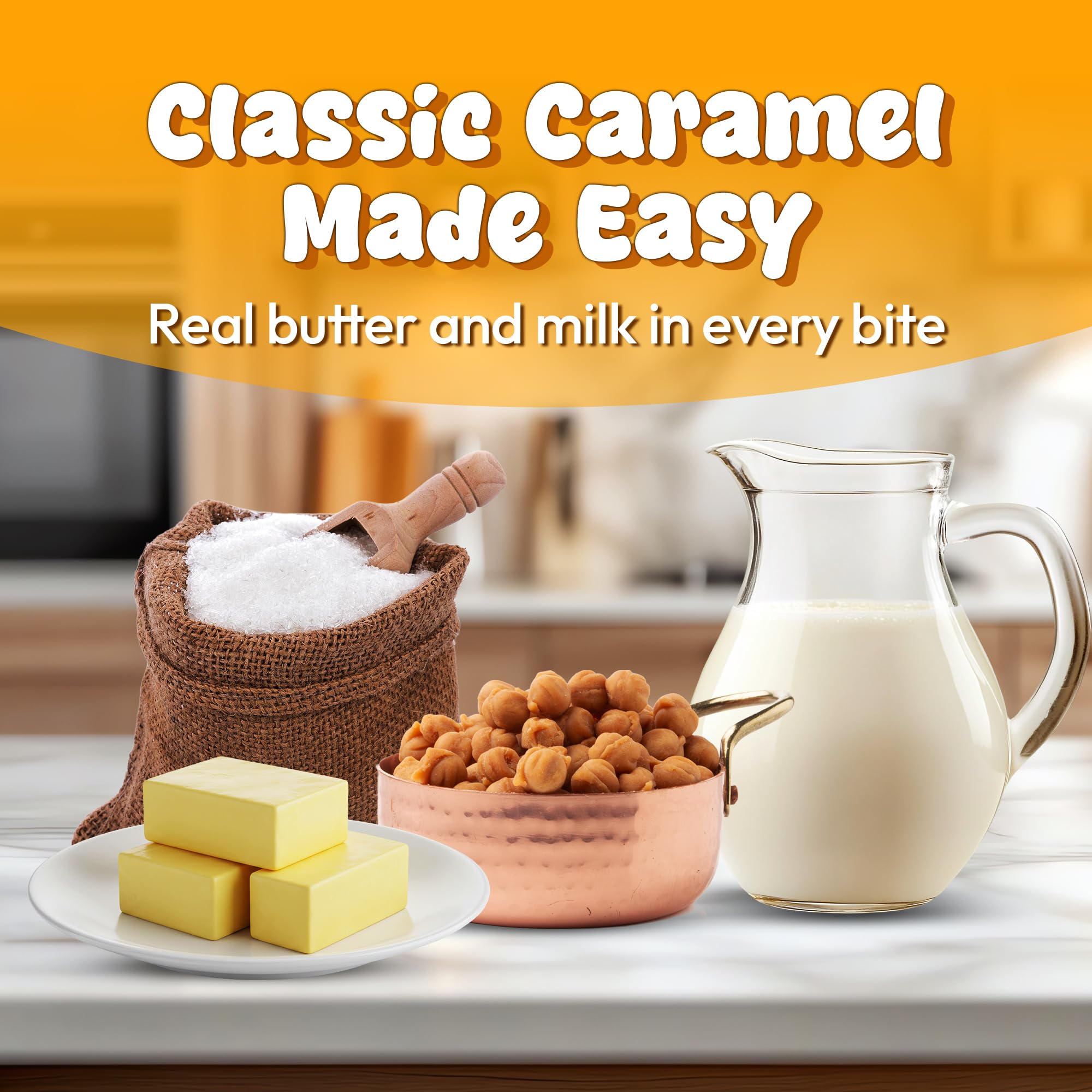 Snackathon Caramel Bits 22 oz bag for holiday baking.