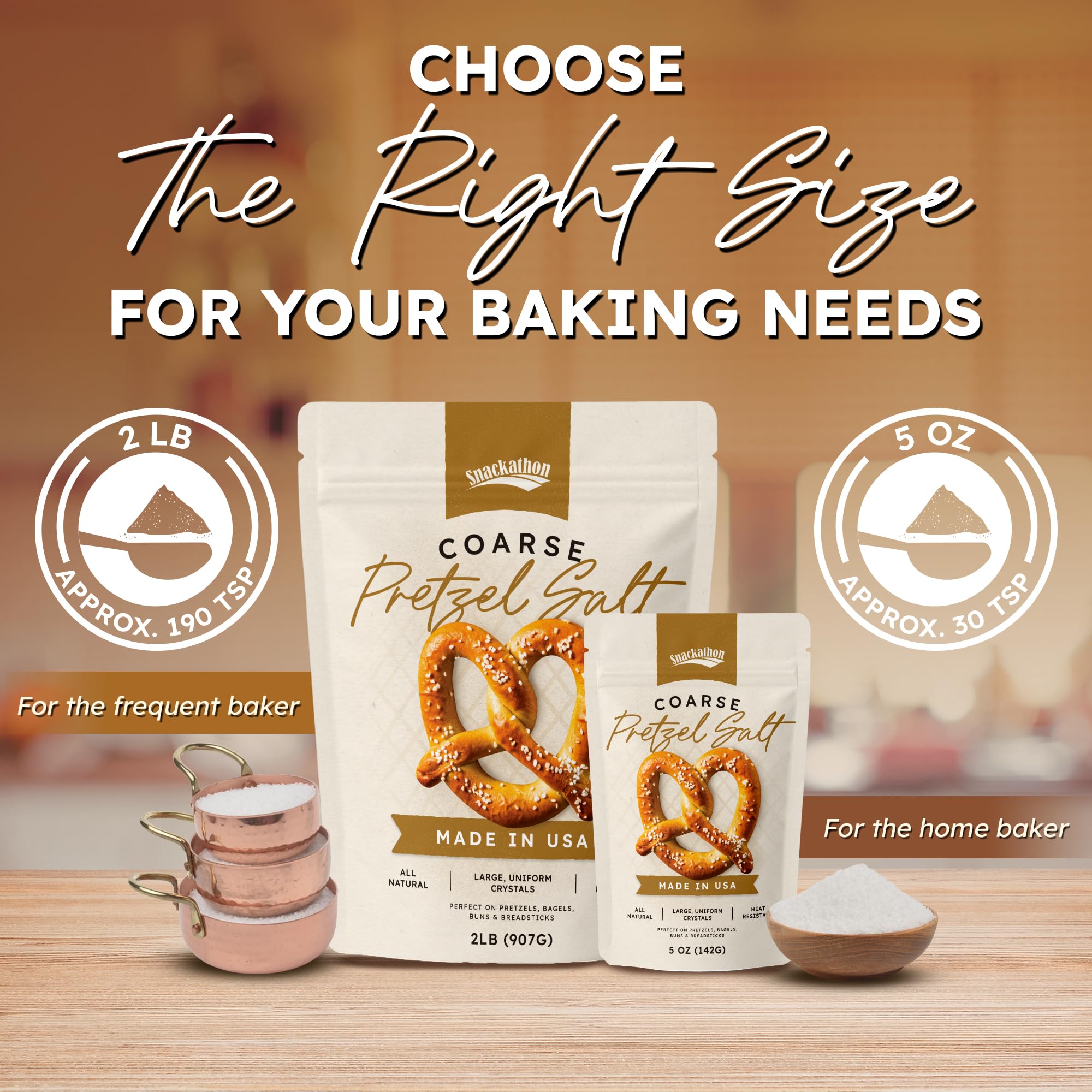 Snackathon salt on bagels for flavorful crust