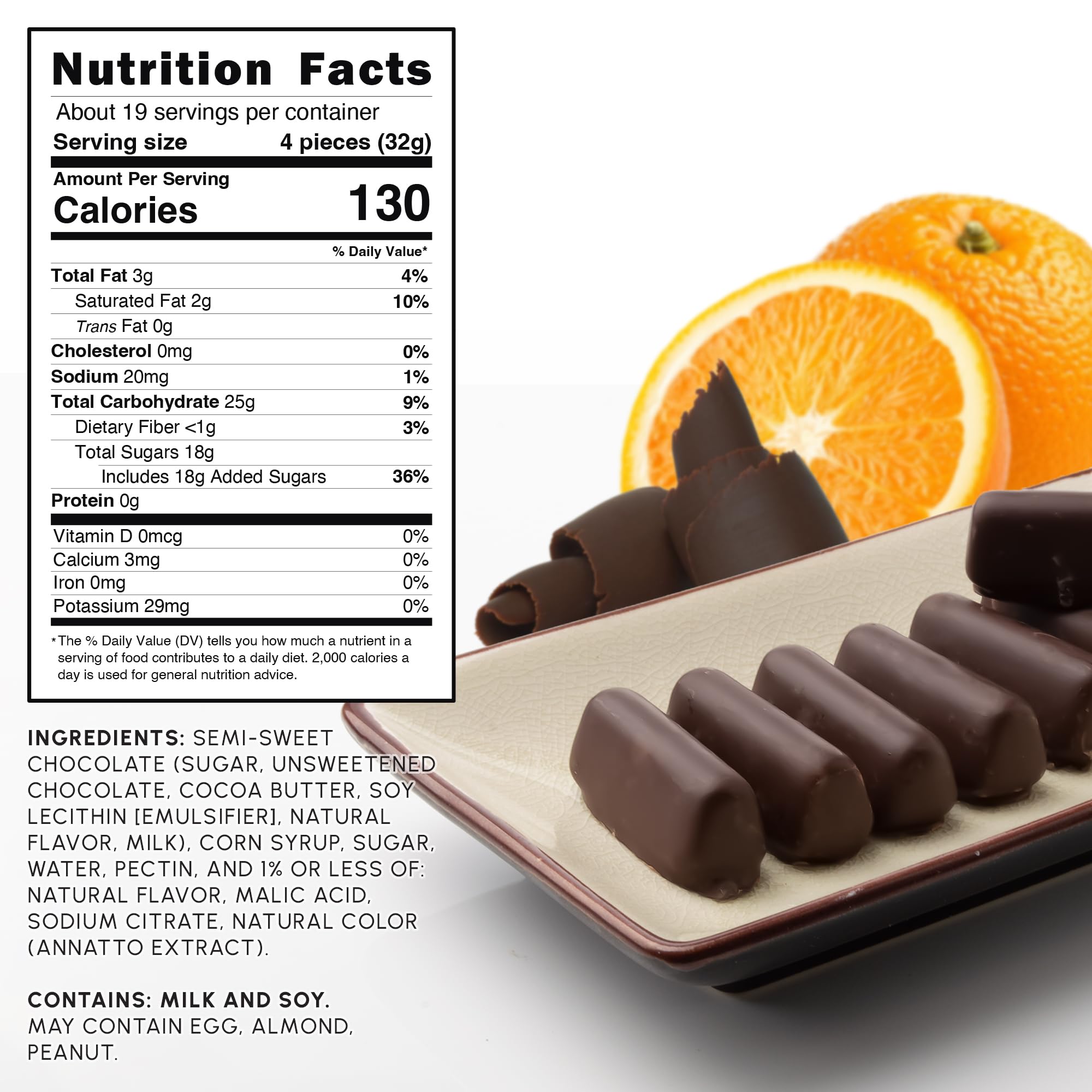 Snackathon dark chocolate orange sticks close-up highlights creamy orange centers.