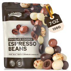 Snackathon dark chocolate espresso beans for bold flavor pairing.