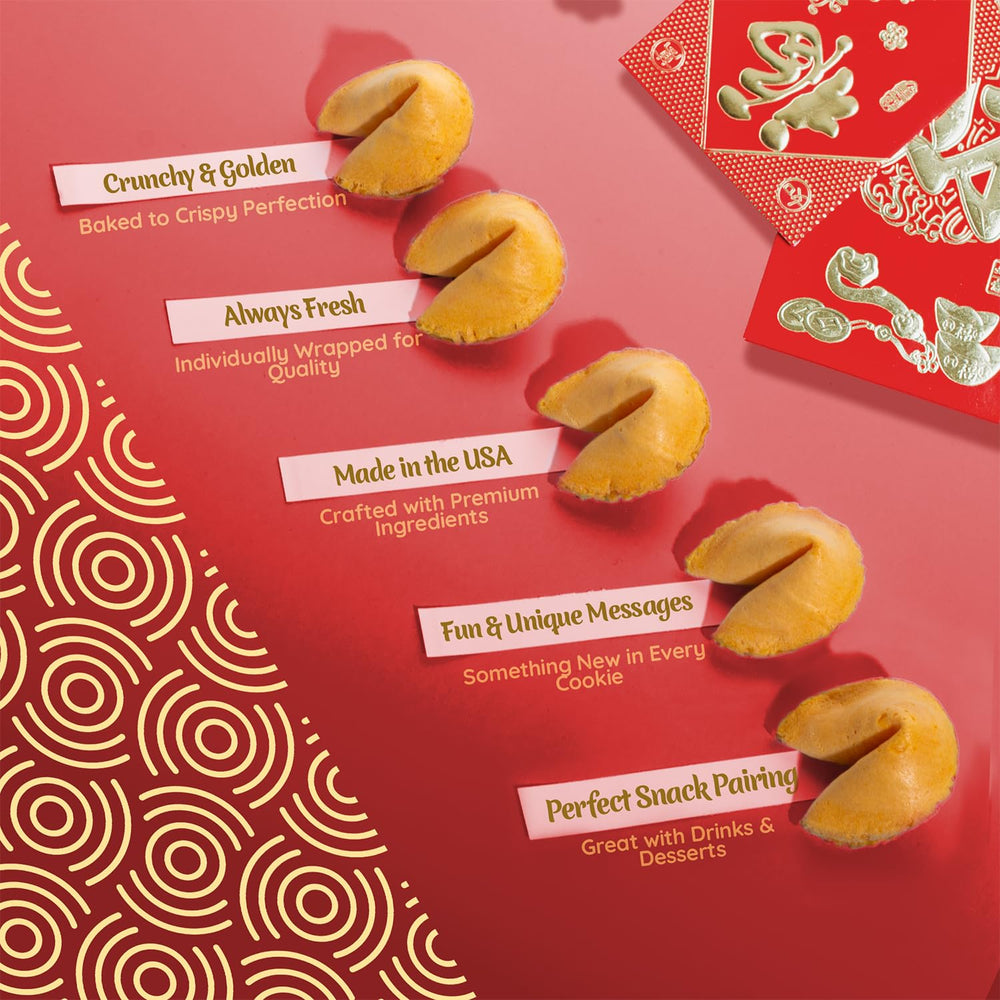 Snackathon fortune cookies bulk pack showcases premium USA-made quality.