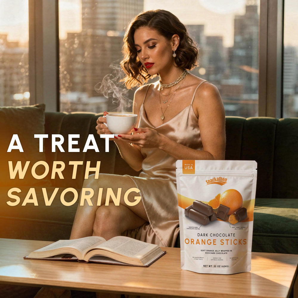 Snackathon gift-ready packaging makes an elegant holiday or hostess gift.
