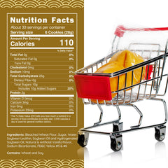 Snackathon individually wrapped fortune cookies preserve freshness for serving.