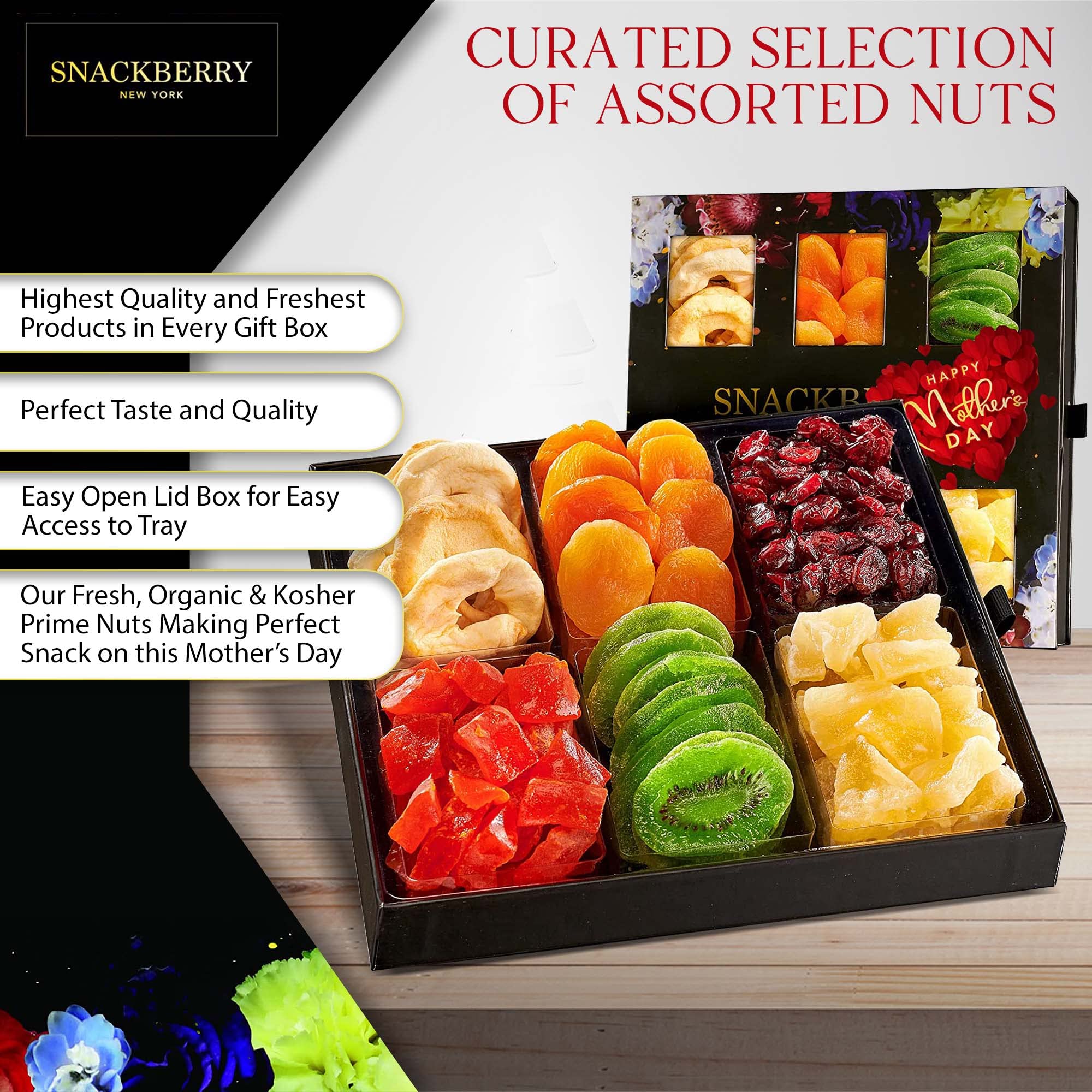 Snackberry kosher parve label on gift basket signals thoughtful inclusion