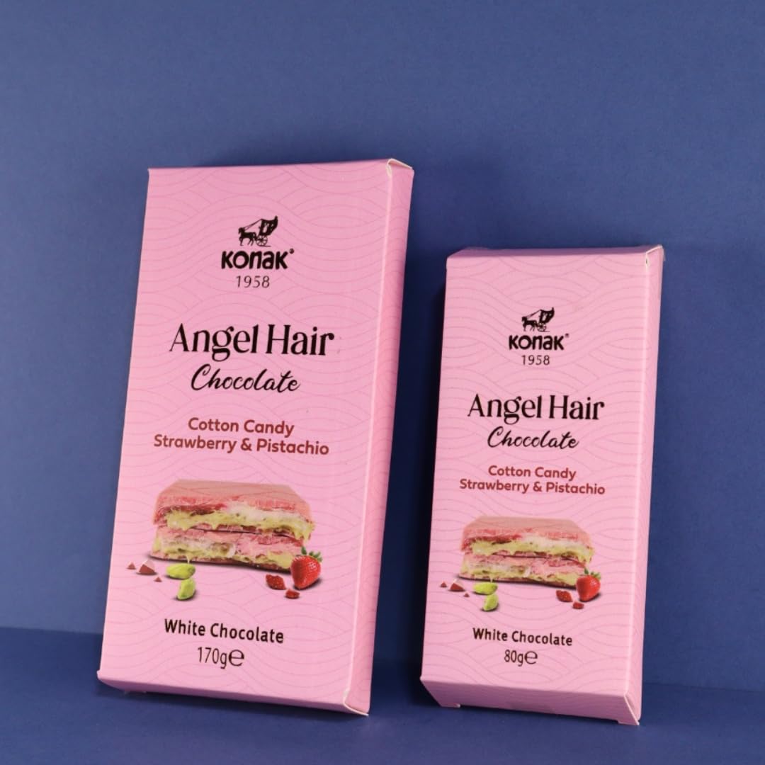 SNACKSIFY TREATS Angel Hair Dubai Bar raspberry white chocolate for vibrant fruit pairing