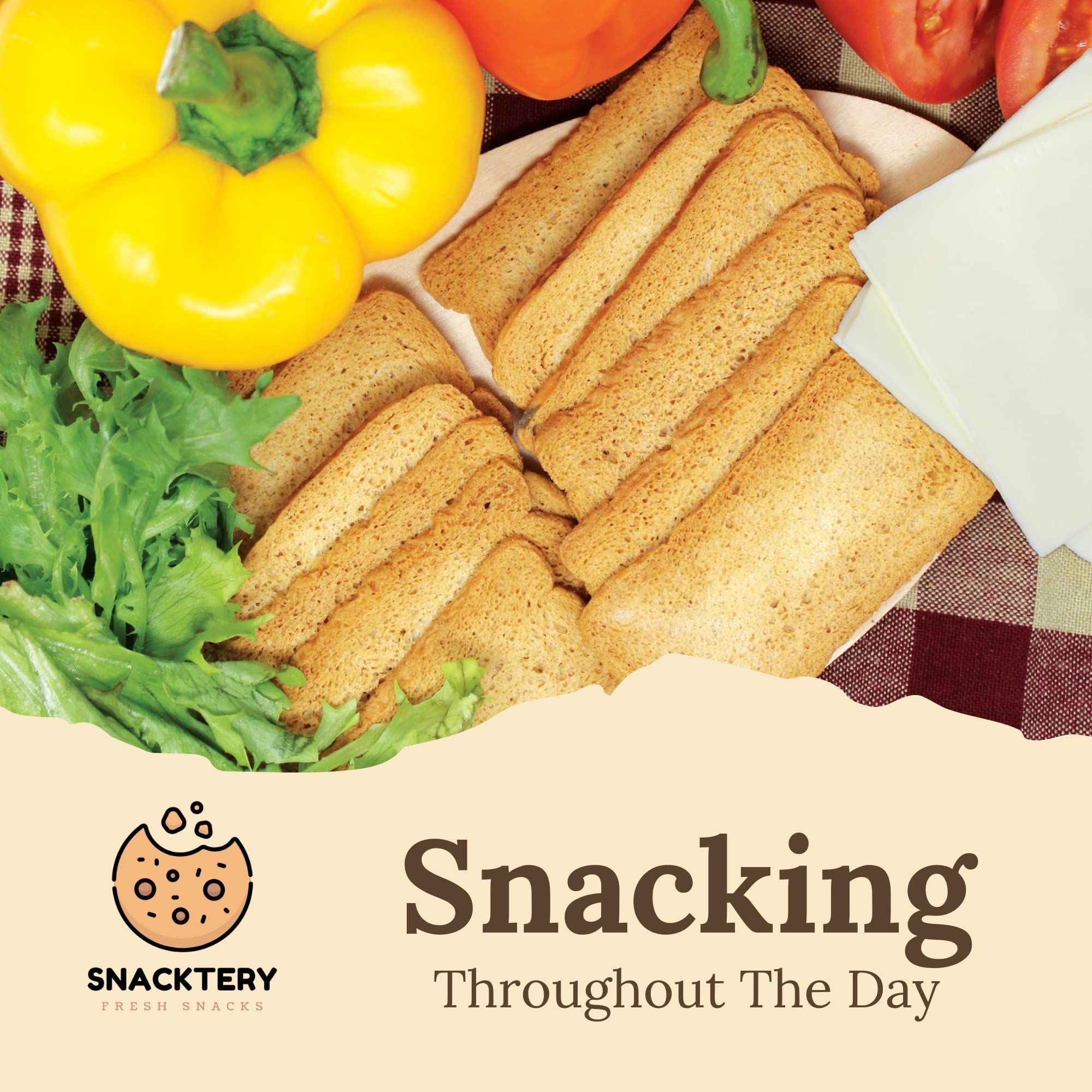 Snacktery Melba Toast Dip and Soup Hero invites flavor pairing and dipping.