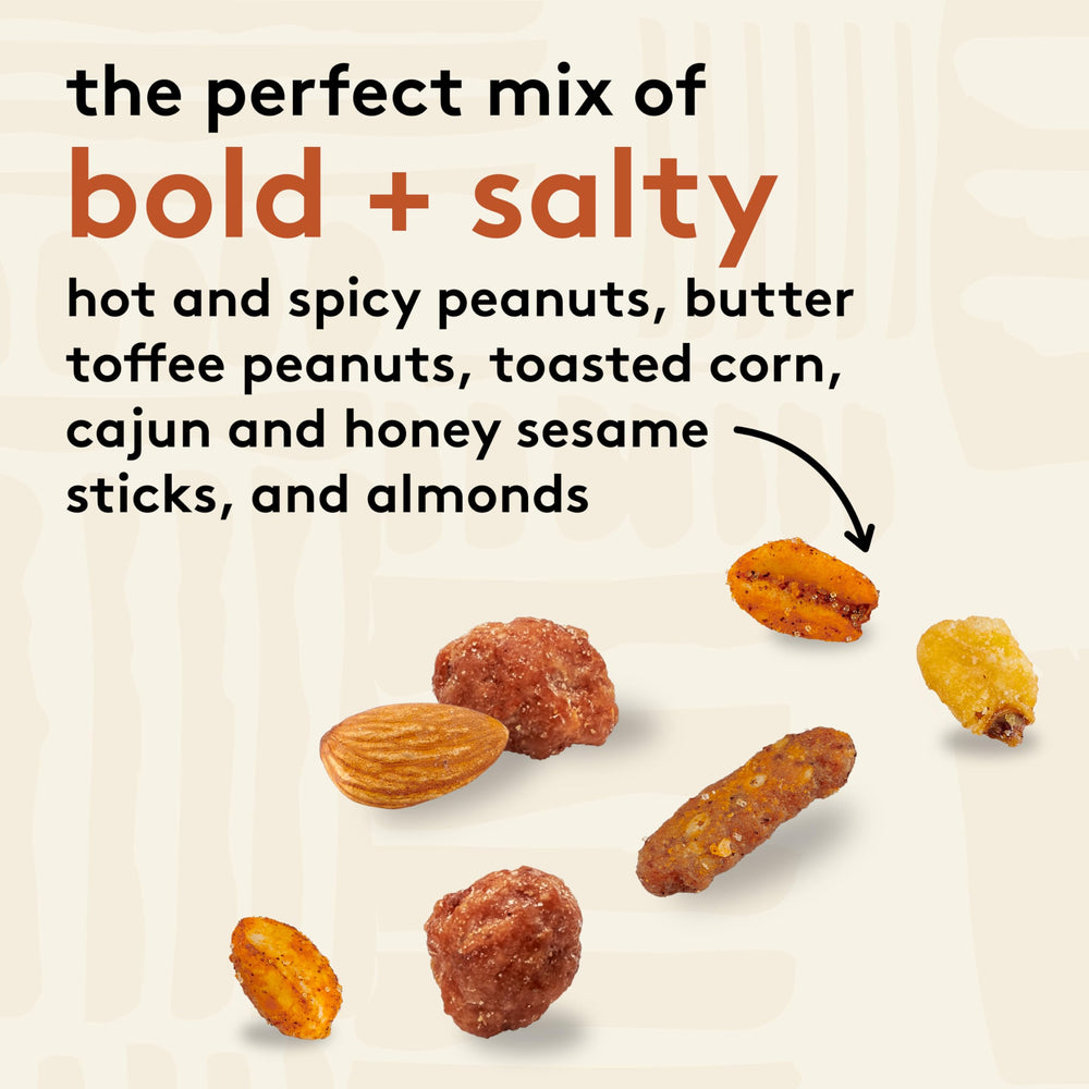 Snak Club Cajun Style Snack Mix cajun honey sesame sticks for flavor variety.