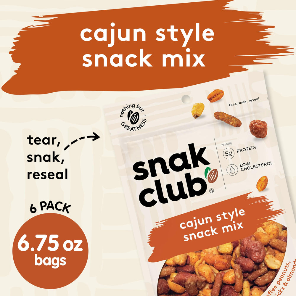 Toasted corn provides extra crunch in Snak Club Cajun mix