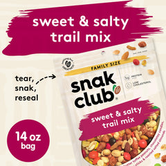 Snak Club chocolatey candies integrated in trail mix