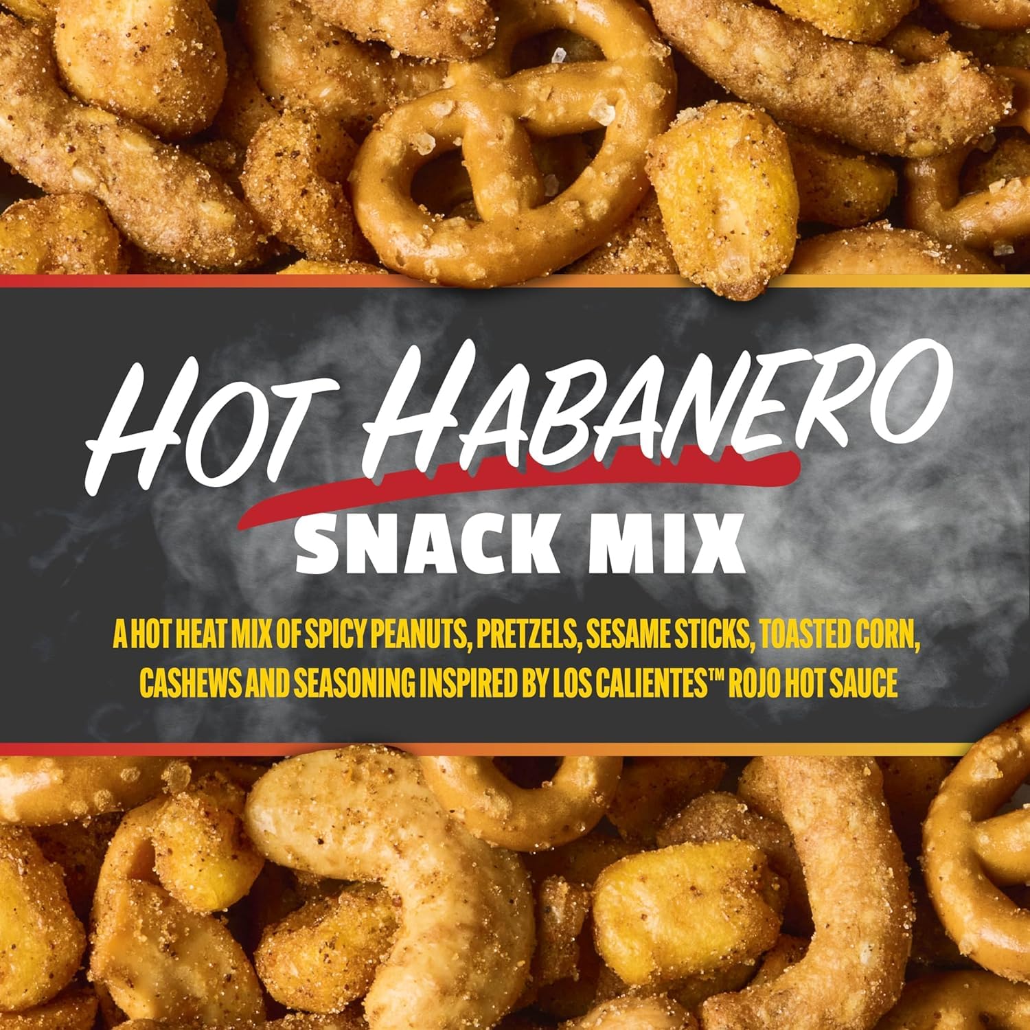 Snak Club x Hot Ones Hot Habanero Snack Mix pretzels crunch in mix