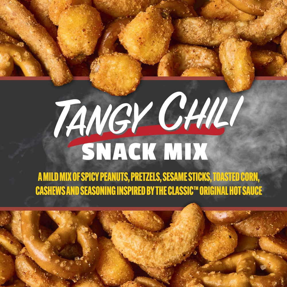 Snak Club Hot Ones Tangy Chili Snack Mix sesame sticks on display.