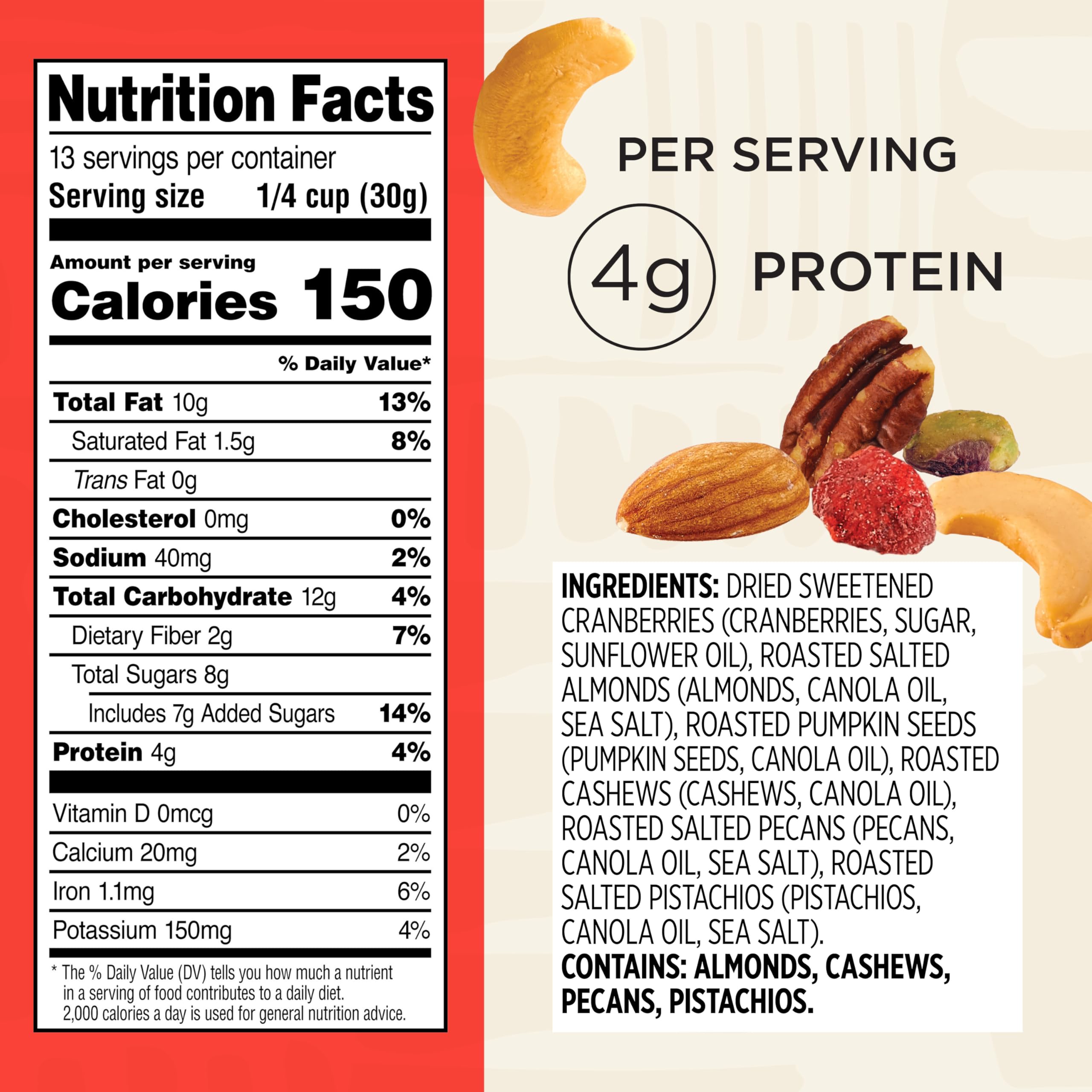 Snak Club Mega Trail Mix pumpkin seeds and cashews deliver crunch and protein