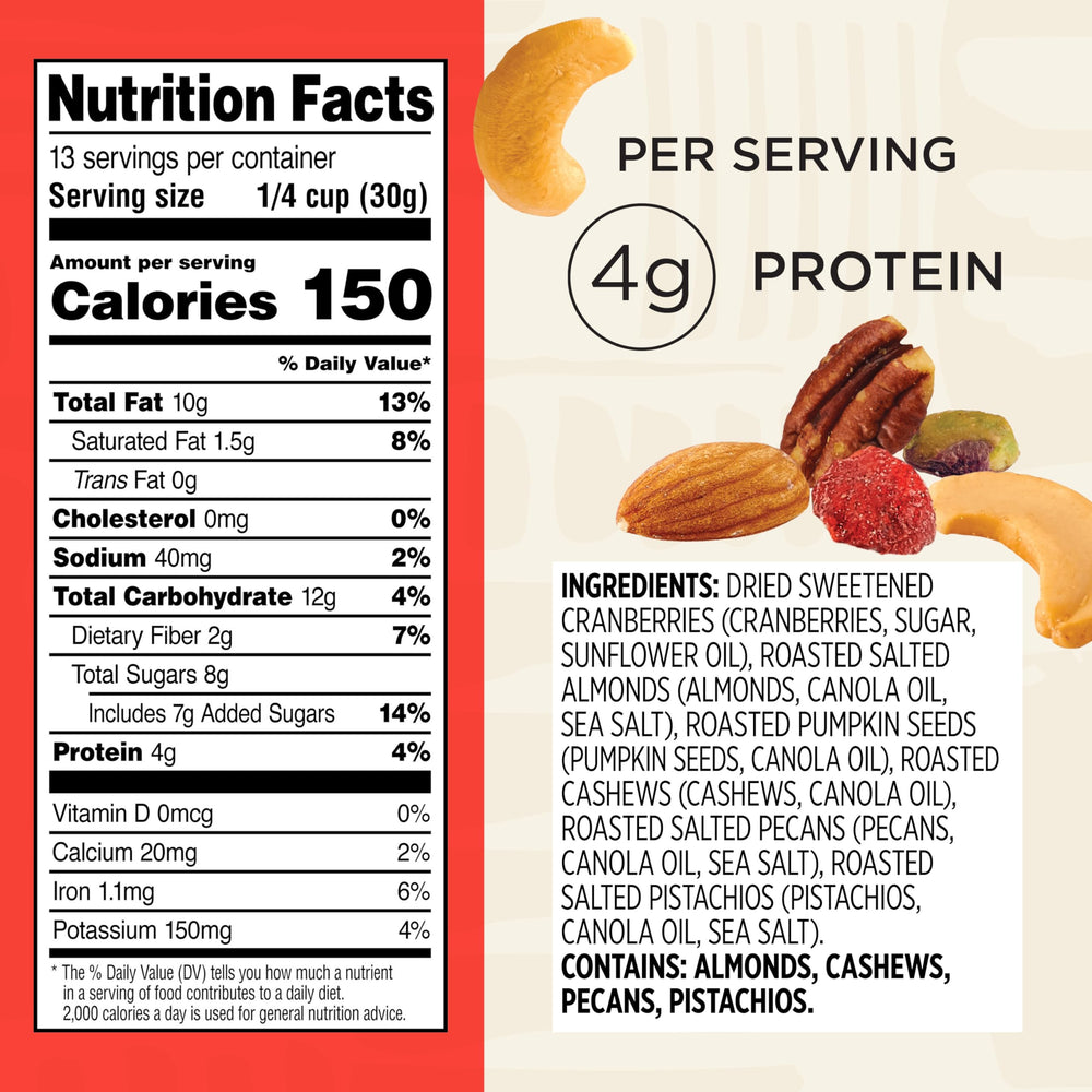 Snak Club Mega Trail Mix pumpkin seeds and cashews deliver crunch and protein