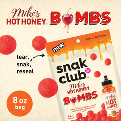 Honey swirls hint at sweet heat balance in each chewy bite