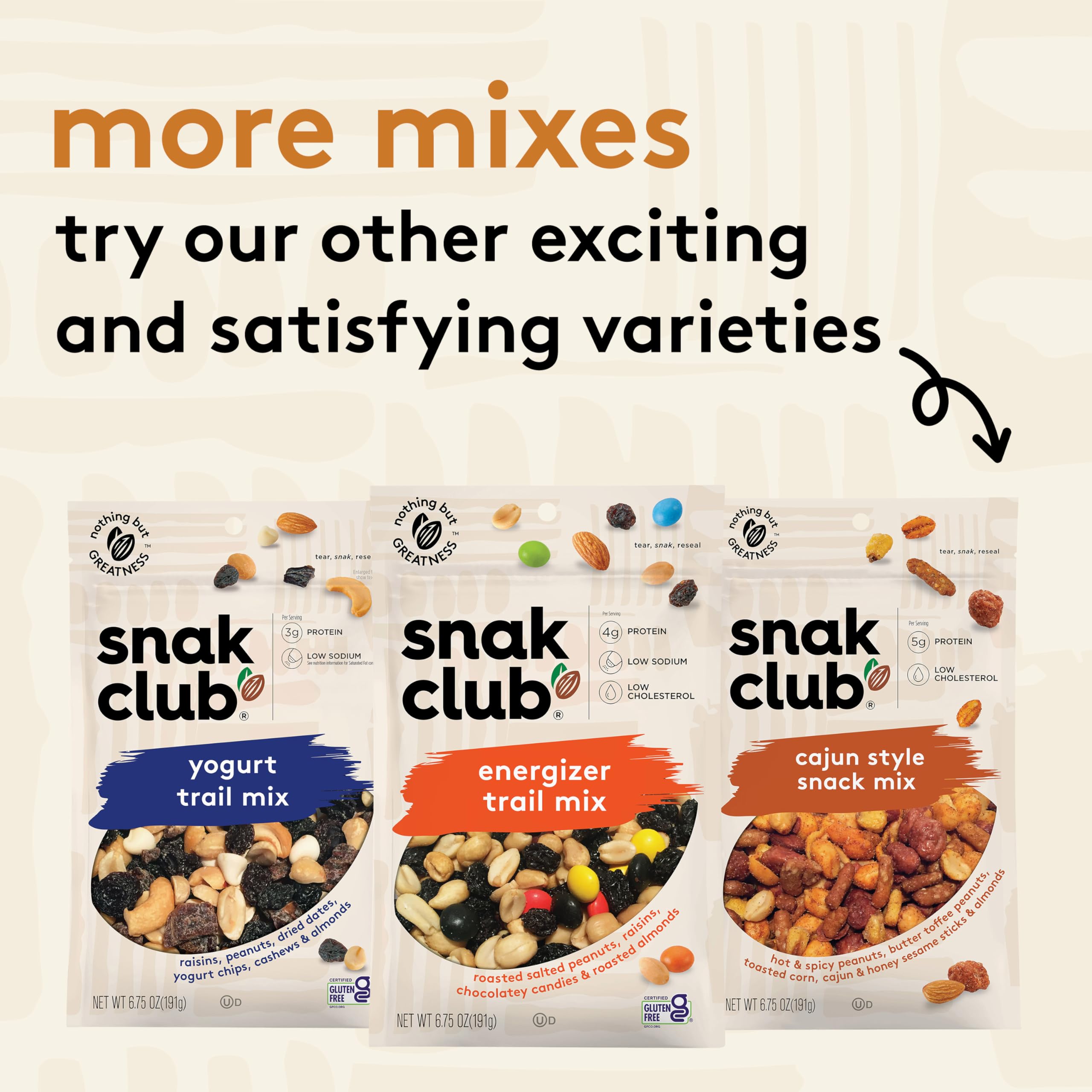 Snak Club on-the-go snack pack beside a backpack for trips