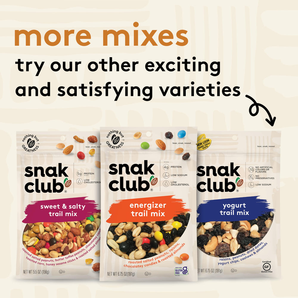 Toffee peanuts add sweetness and crunch to Snak Club trail mix.