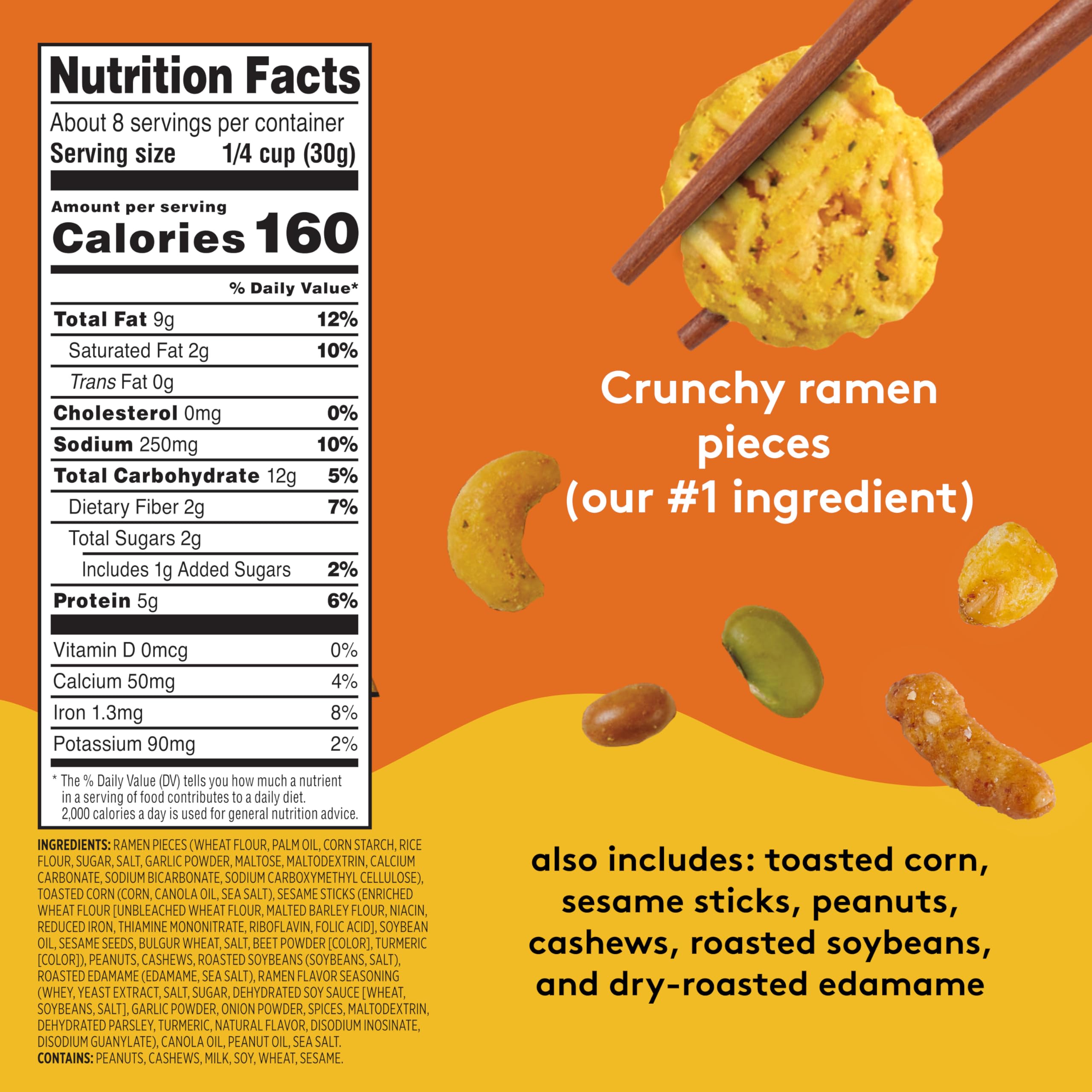Snak Club ramen snack mix toasted corn adds texture for commutes.