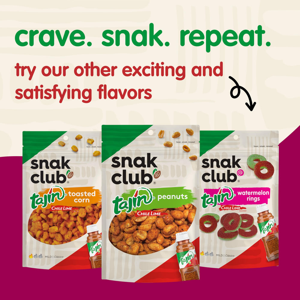 Serving bowl setup for Snak Club Tajin Crunchy Peanuts.