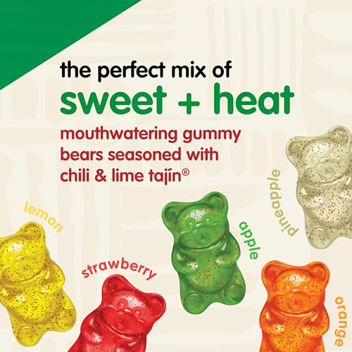 Resealable Snak Club Tajin Gummy Bears bag for on-the-go snacking