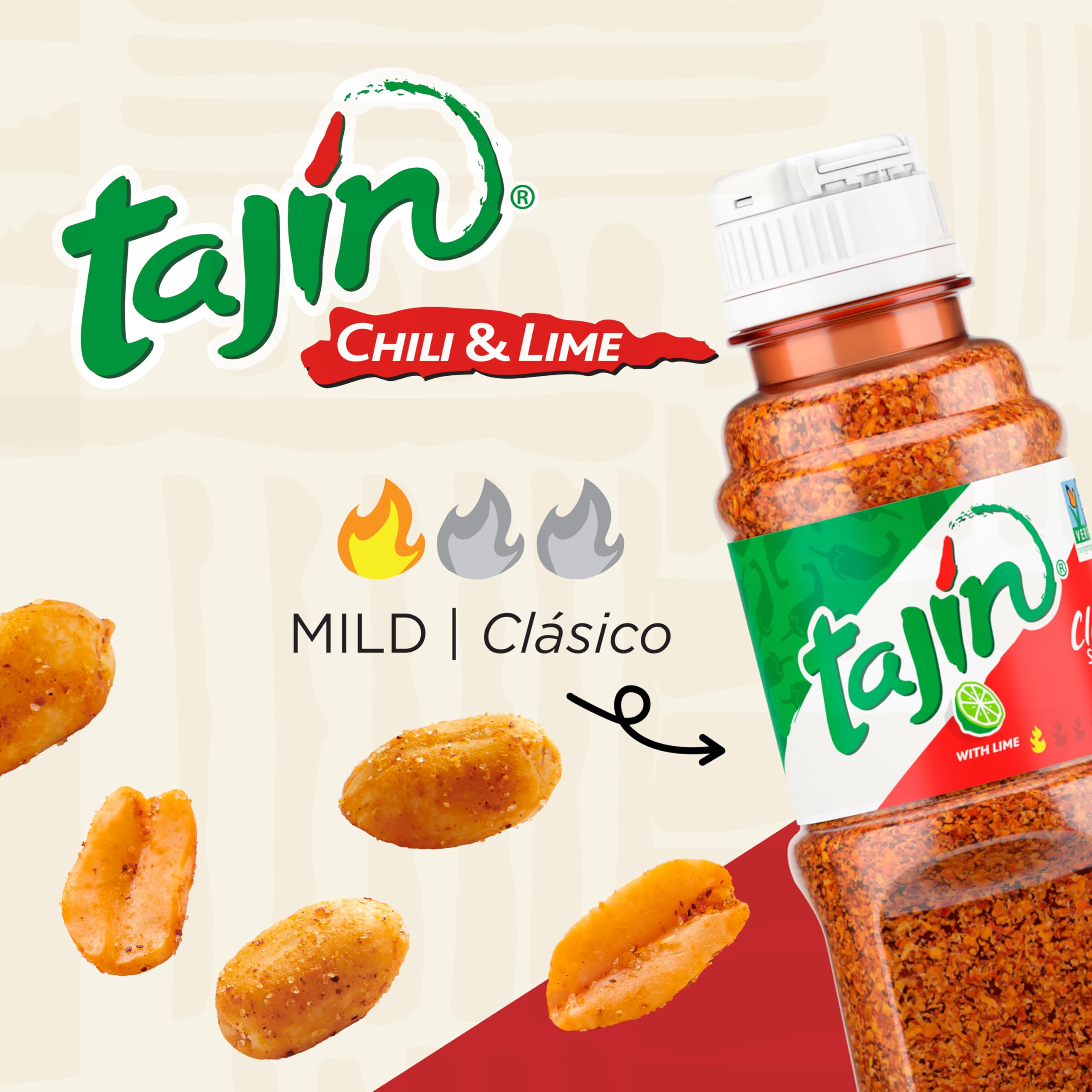 Serving suggestion: Snak Club Tajin Peanuts with 7g protein per serving.