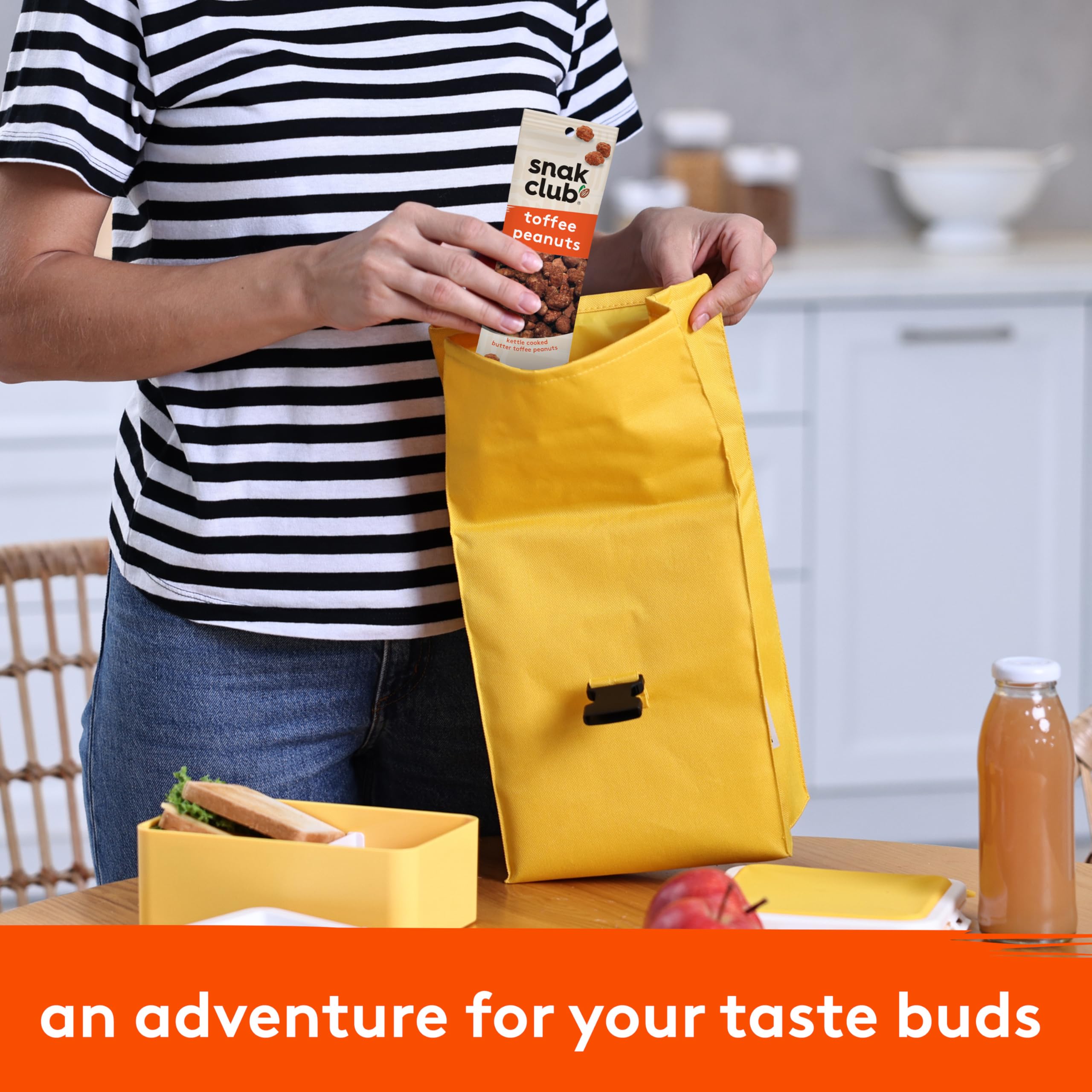Snak Club Toffee Peanuts kettle-cooked texture emphasizes bold butter toffee flavor